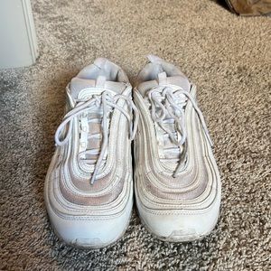 White Nike Air Maxes